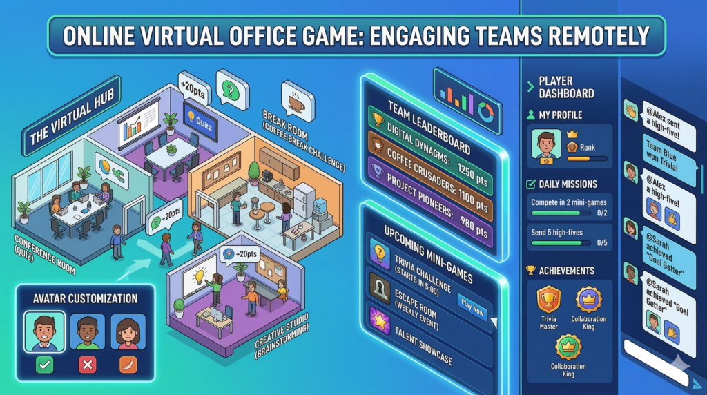 virtual office game party