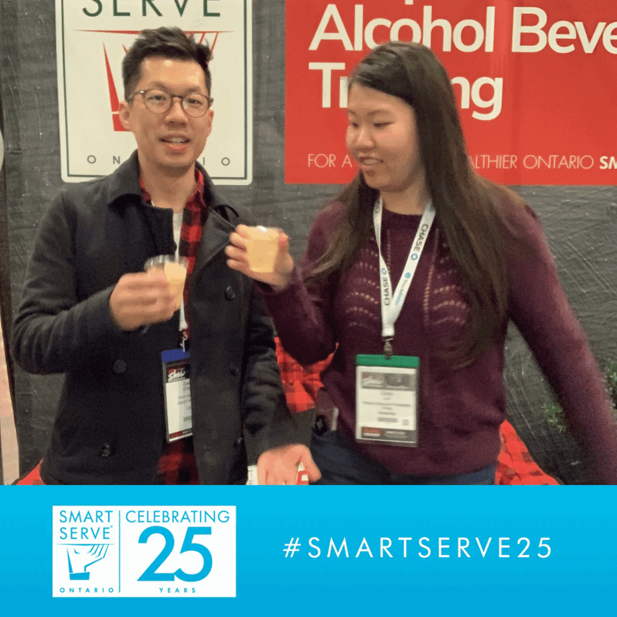 Gemini said
A professional blue banner social booth layout featuring custom photo designs for Smart Serve.