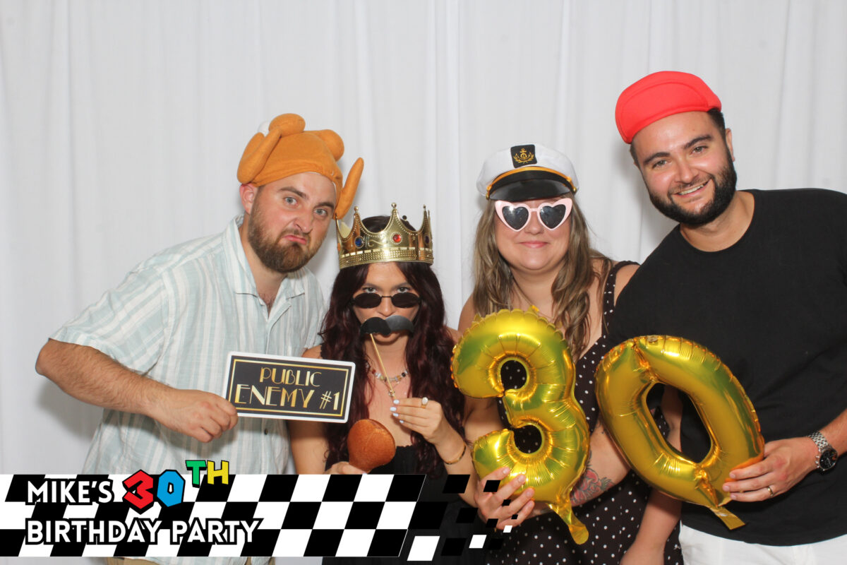 30th birthday photo booth rental
