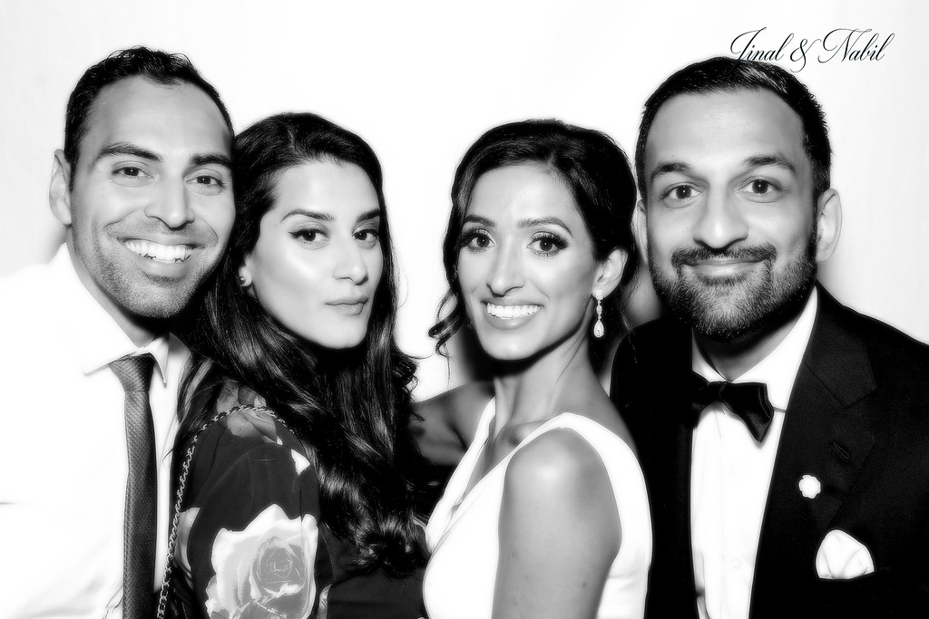Black and white glam filter photo