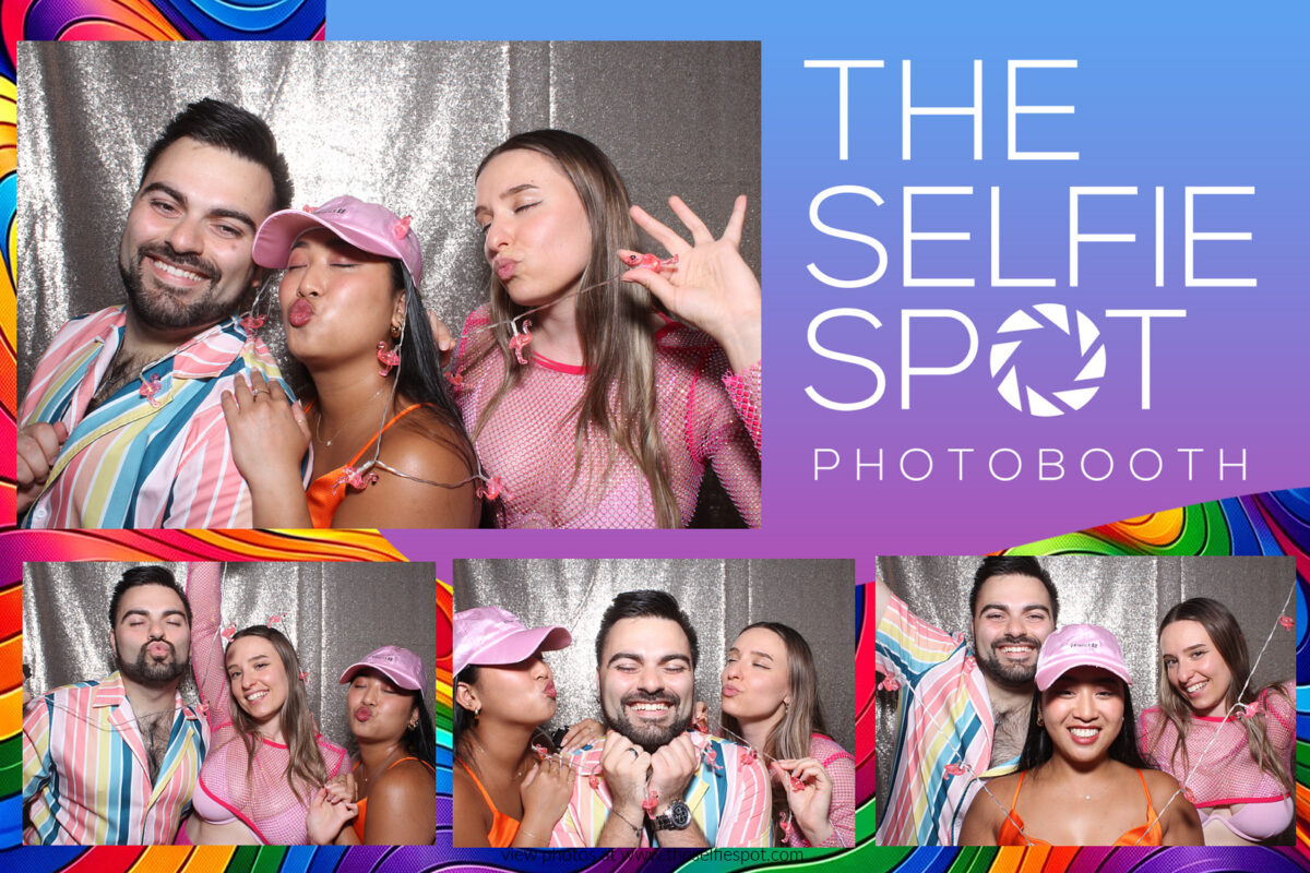 Branded photo booth setup