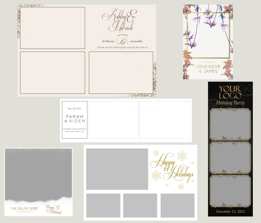 Custom-branded photo booth template example